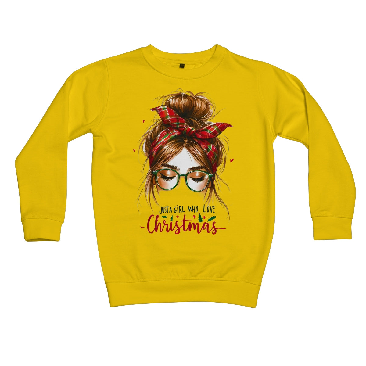 Just A Girl That Loves Christmas  Kids Sweatshirt