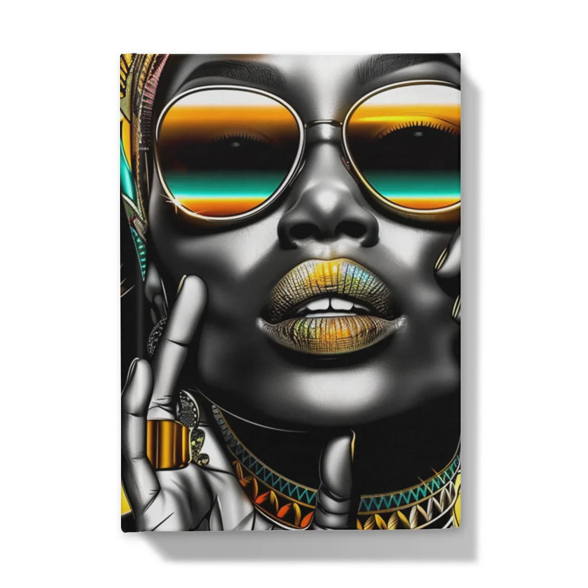 Vibrant Flow Girl Hardback Journal - D'Sare