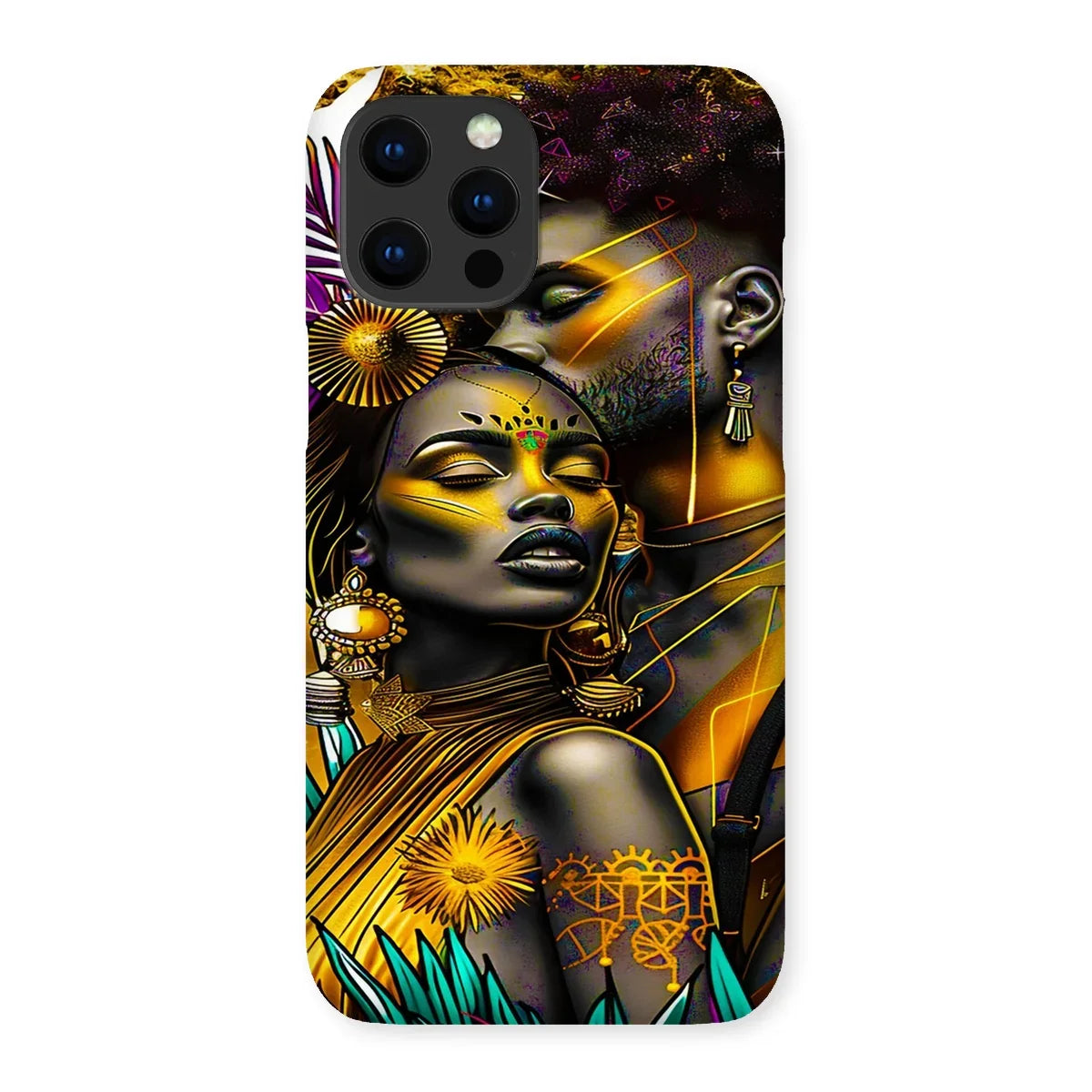 Golden Embrace Majestic Love Waterfall Snap Phone Case - D'Sare