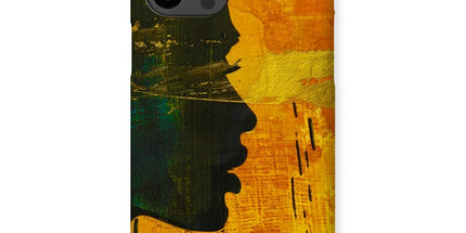 Golden Afrocentric Silhouette Snap Phone Case by Prodigi