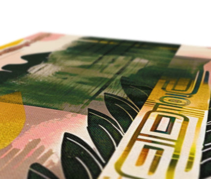 Echos of Duality Golden Pink Reflection Eco Canvas