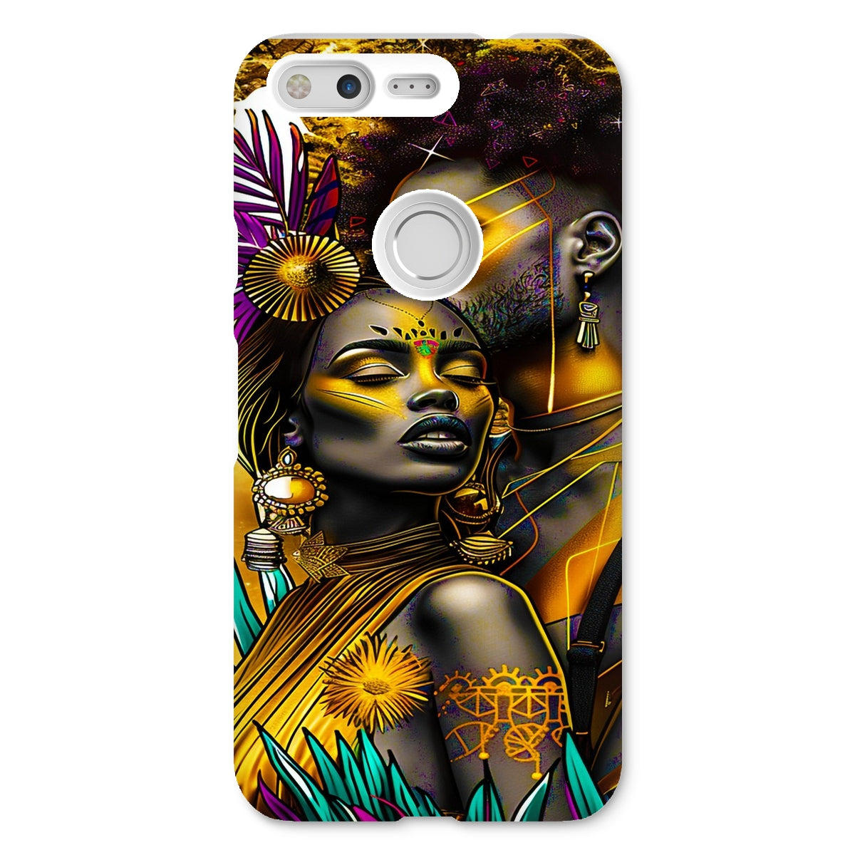 Golden Embrace Majestic Love Waterfall Snap Phone Case - D'Sare