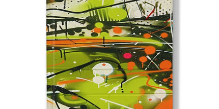 Neon Splatter Symphony: Urban Graffiti Art Hardback Journal by Prodigi