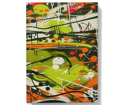 Neon Splatter Symphony: Urban Graffiti Art Hardback Journal - D'Sare