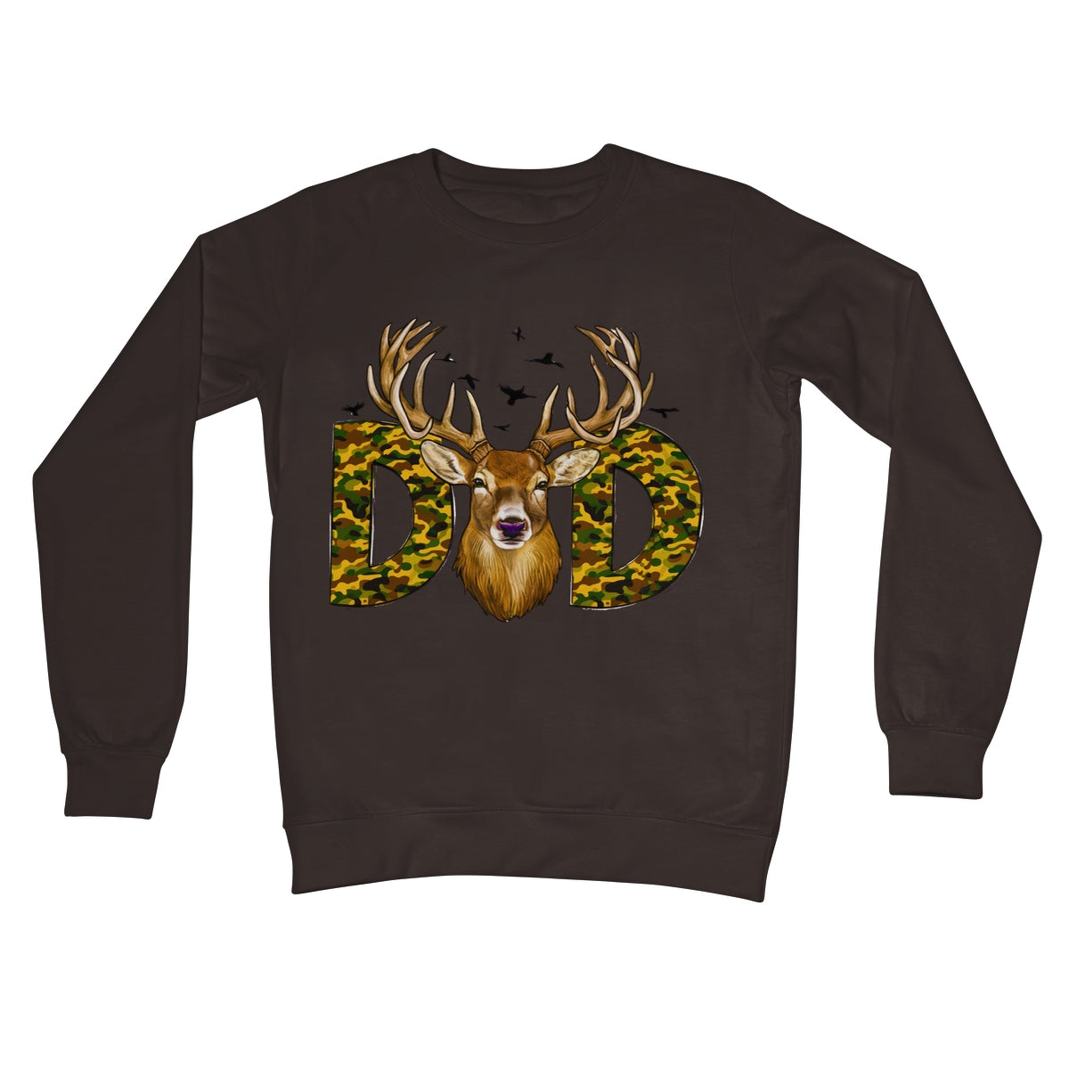 DAD Deer Crew Neck Sweatshirt - D'Sare