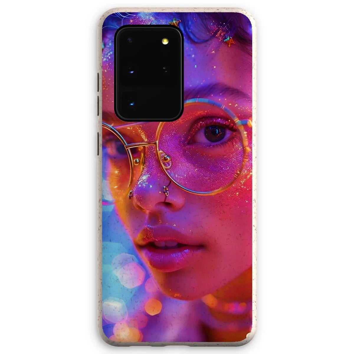 Woman Cosmic Radiance Dreamy Stardust  Eco Phone Case - D'Sare