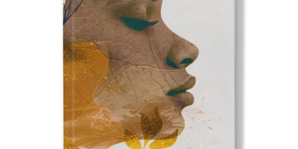 Golden Harmony Silhouette 06 Hardback Journal by Prodigi