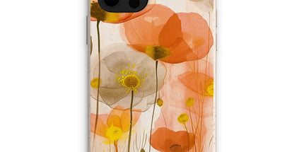 Poppy Echoes Golden Peach Eco Phone Case by Prodigi