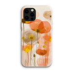 Poppy Echoes Golden Peach Escape 06 Eclectic Art Eco Phone Case - D'Sare