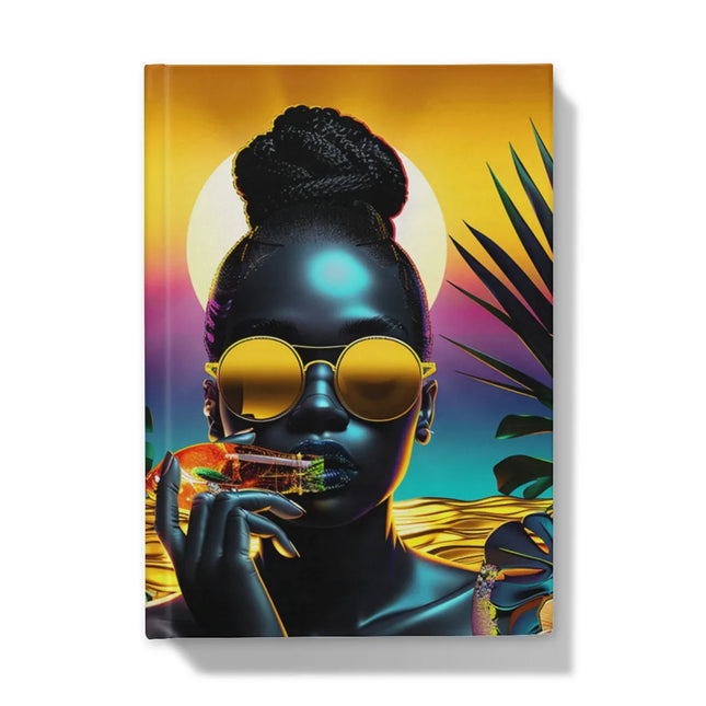 Tropical Sunset Dreams : Neon Vibes  Hardback Journal - D'Sare