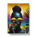 Tropical Sunset Dreams : Neon Vibes Hardback Journal by Prodigi