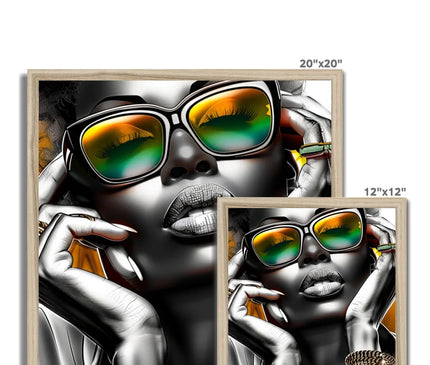 Self Peace Budget Framed Poster - D'Sare