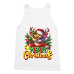 Reindeer Merry Christmas  Softstyle Tank Top