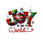 Joy To The World Christmas  Temporary Tattoo