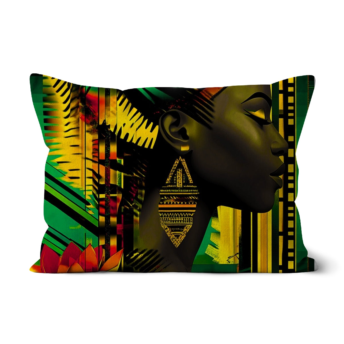 African Print Empress  Cushion - D'Sare