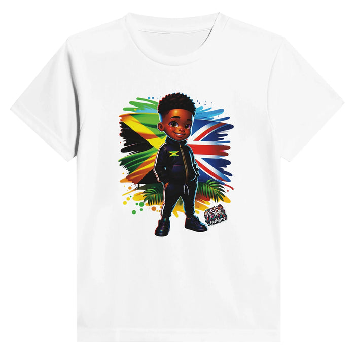 Jamaica & Great Britain Cultural Day Harmony: Performance Kids Crewneck T-shirt
