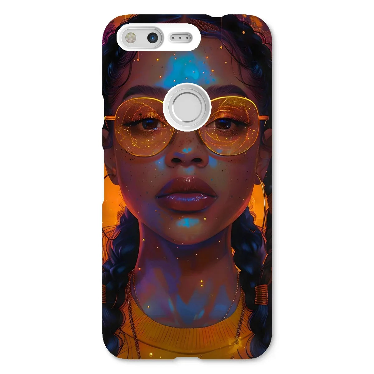 Solar Flare Radiant Soul  Beautiful Black Girl  Snap Phone Case - D'Sare