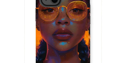 Solar Flare Radiant Soul Beautiful Black Girl Tough Phone Case by Prodigi