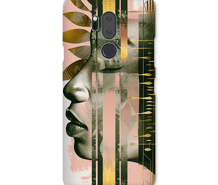 Peach and Gold Abstract Snap Phone Case