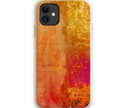Warm Amber Seranade Eco Phone Case Eclectic Art - D'Sare