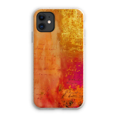 Warm Amber Seranade Eco Phone Case Eclectic Art - D'Sare