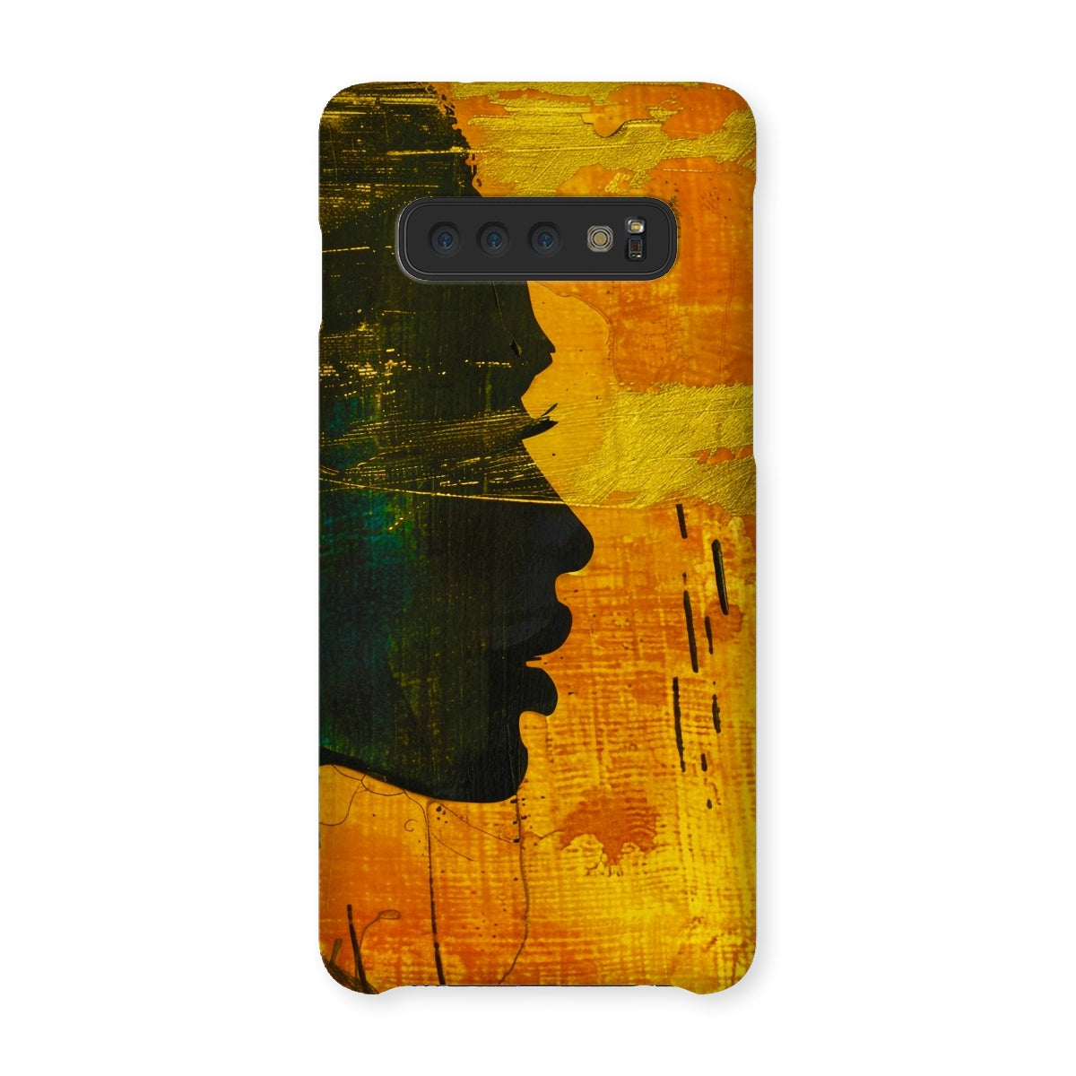 Golden Afrocentric Silhouette Snap Phone Case - D'Sare