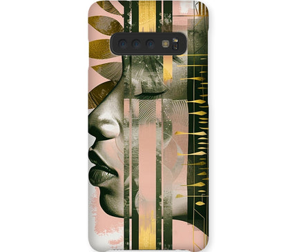 Peach and Gold Abstract Snap Phone Case