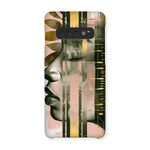 Echoes of Life: Afrocentric Meditation Peach and Gold Abstract Art Eclectic  Snap Phone Case