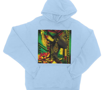 African Print Empress  College Hoodie - D'Sare