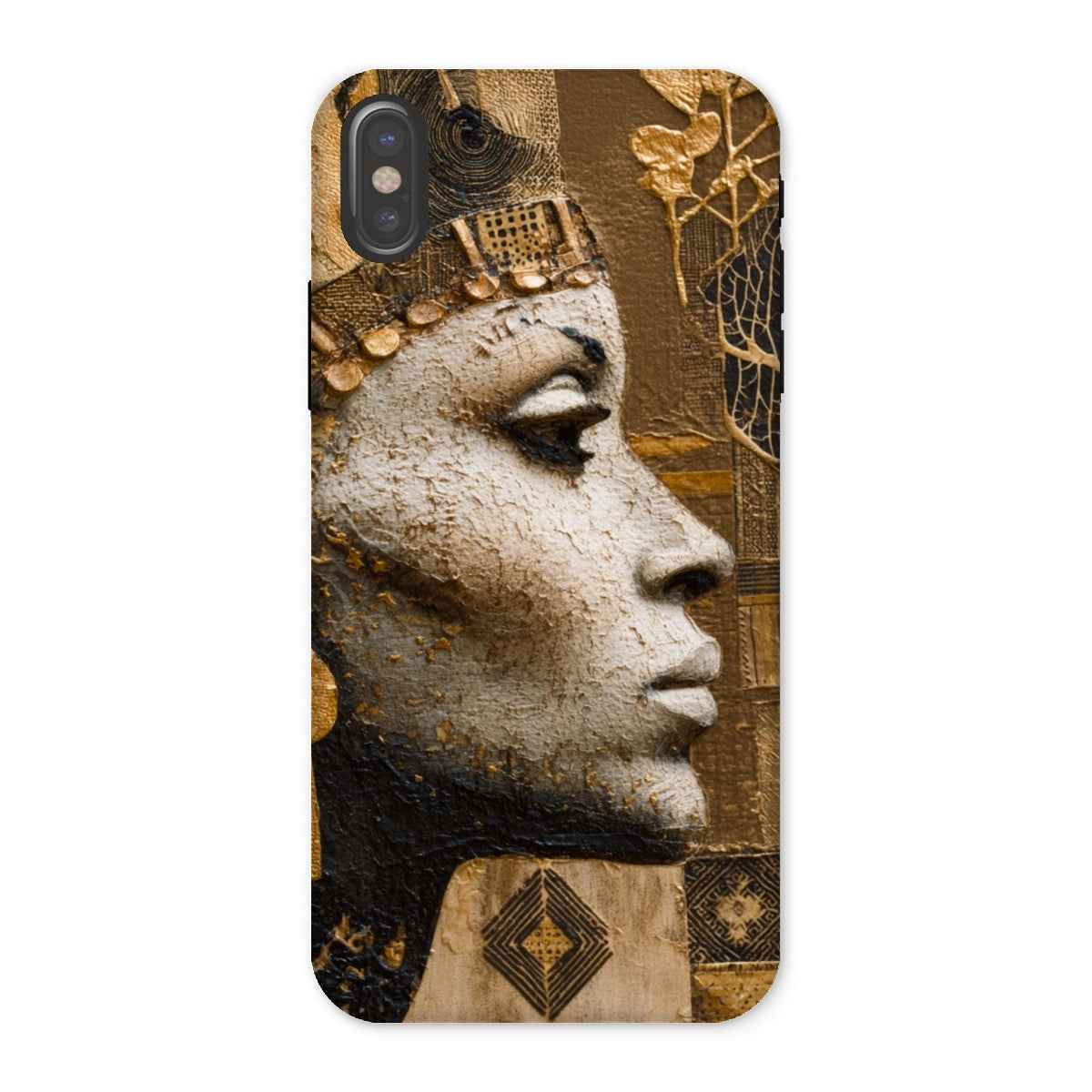 Afrocentric Golden Empress Dual Layer Tough Phone Case