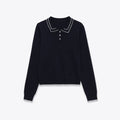 Color blocking stitching long sleeved knitted fabric by eprolo