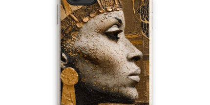 Afrocentric Golden Empress Eco Phone Case by Prodigi