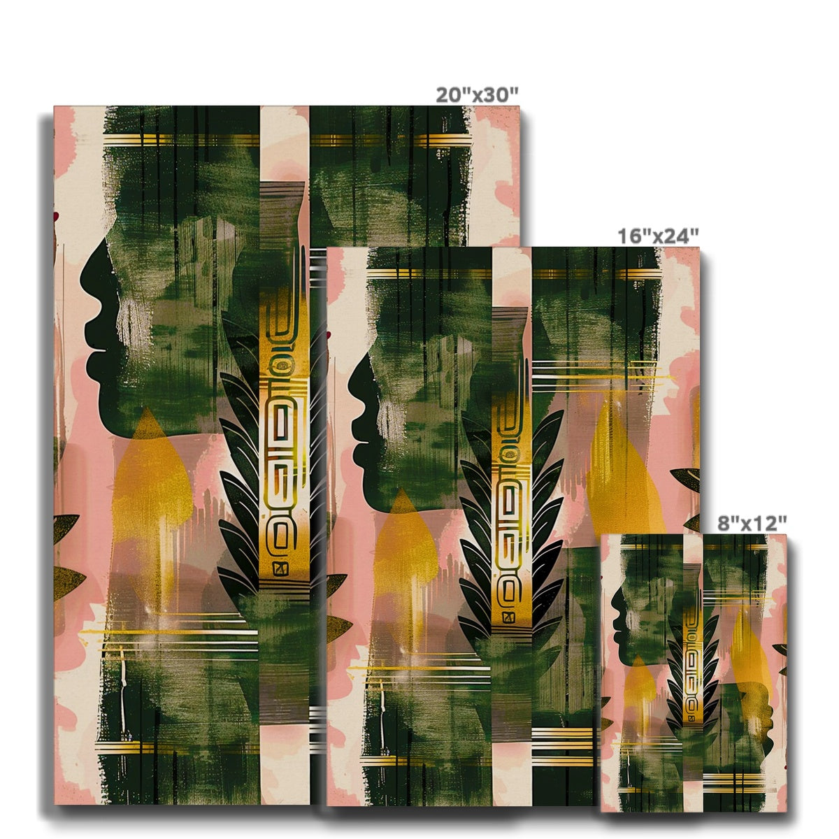 Echos of Duality Golden Pink Reflection Eco Canvas