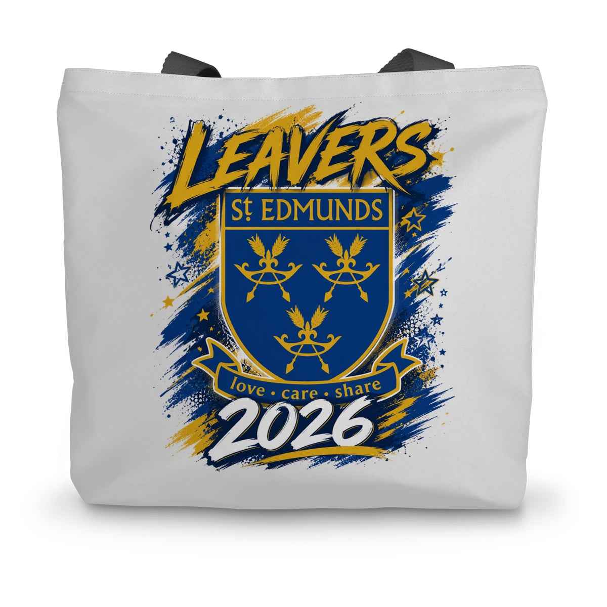 St Edmunds School Leavers 2026 Canvas Tote Bag With 26 Inch Handles