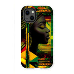 Abstract Red and Green Black Queen Fusion Tough Phone Case