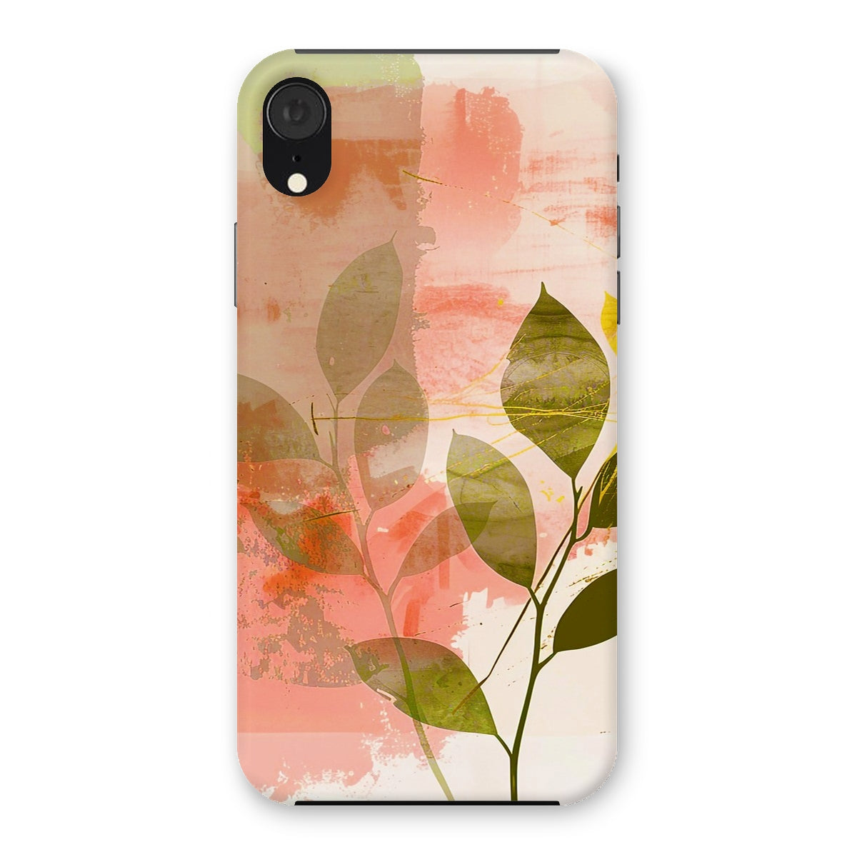 Peach Golden Leafy Escape  Snap Phone Case - D'Sare