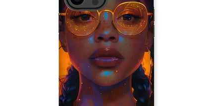 Solar Flare Radiant Soul Beautiful Black Girl Tough Phone Case by Prodigi