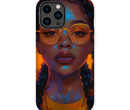 Solar Flare Radiant Soul  Beautiful Black Girl  Tough Phone Case - D'Sare