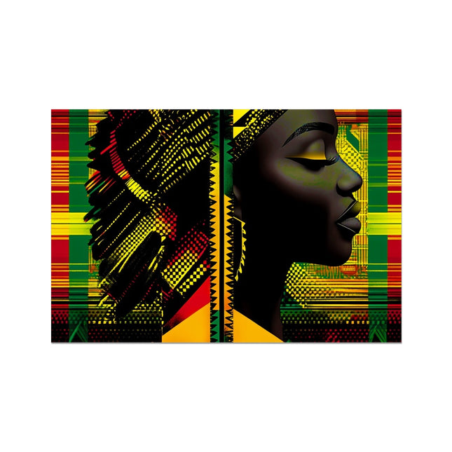 Red and Green Black Queen Fusion Hahnemühle German Etching Print