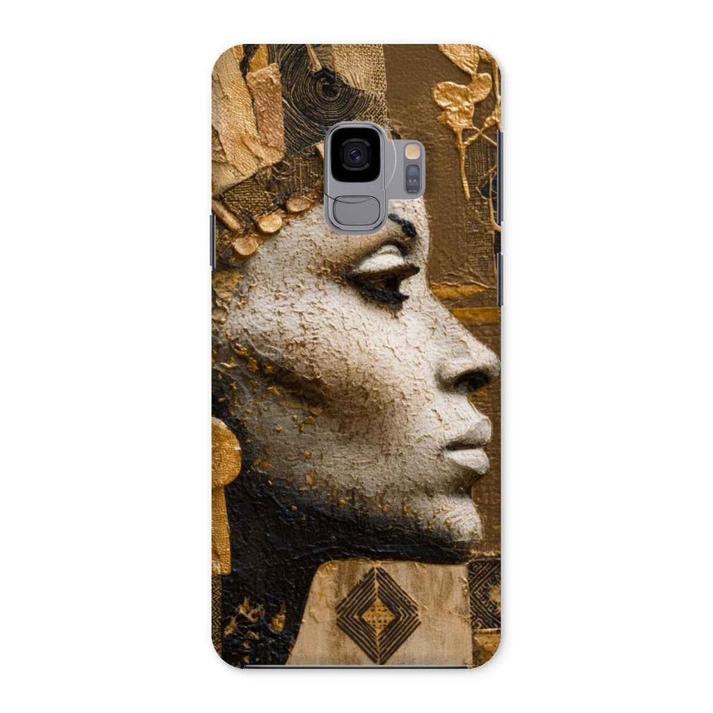 Afrocentric Golden Empress Snap On Phone Case Slim Fit Shatterproof