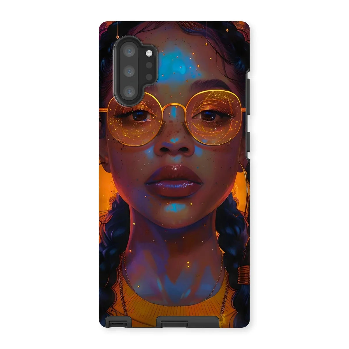 Solar Flare Radiant Soul  Beautiful Black Girl  Tough Phone Case - D'Sare