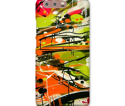 Neon Splatter Symphony: Urban Graffiti Art Snap Phone Case - D'Sare