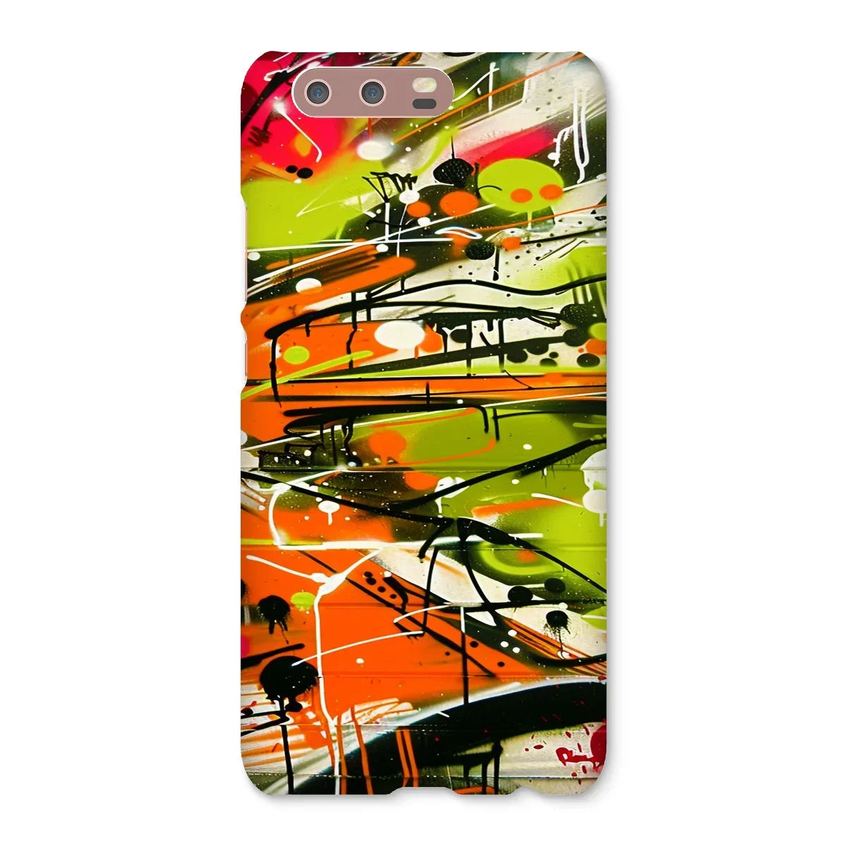 Neon Splatter Symphony: Urban Graffiti Art Snap Phone Case - D'Sare