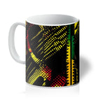 Abstract Red and Green Black Queen Fusion Mug