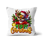 Reindeer Merry Christmas  Cushion