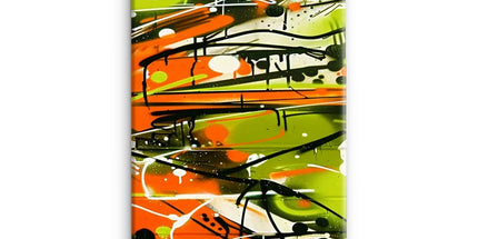 Neon Splatter Symphony: Urban Graffiti Art Snap Phone Case by Prodigi