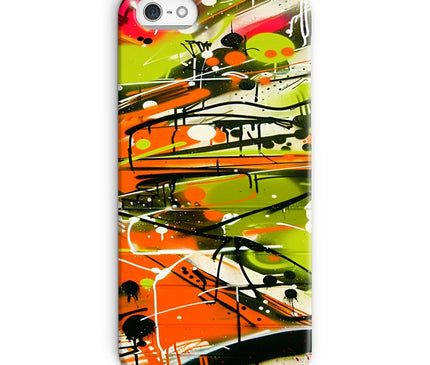 Neon Splatter Symphony: Urban Graffiti Art Snap Phone Case - D'Sare