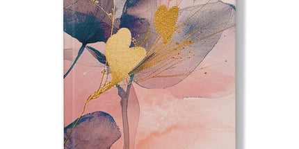 Peachy Blue Golden Flora Escape Hardback Journal by Prodigi