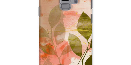 Peach Golden Leafy Escape Snap Phone Case by Prodigi
