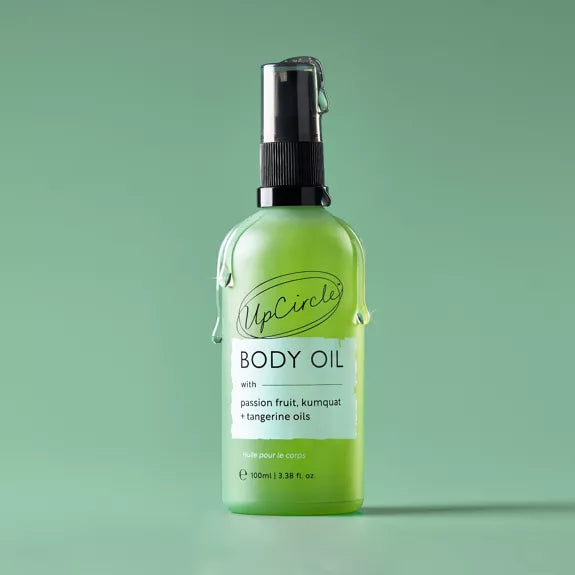 Up Circle Luxury Vegan Body Oil with Passionfruit, Kumquat + Tangerine